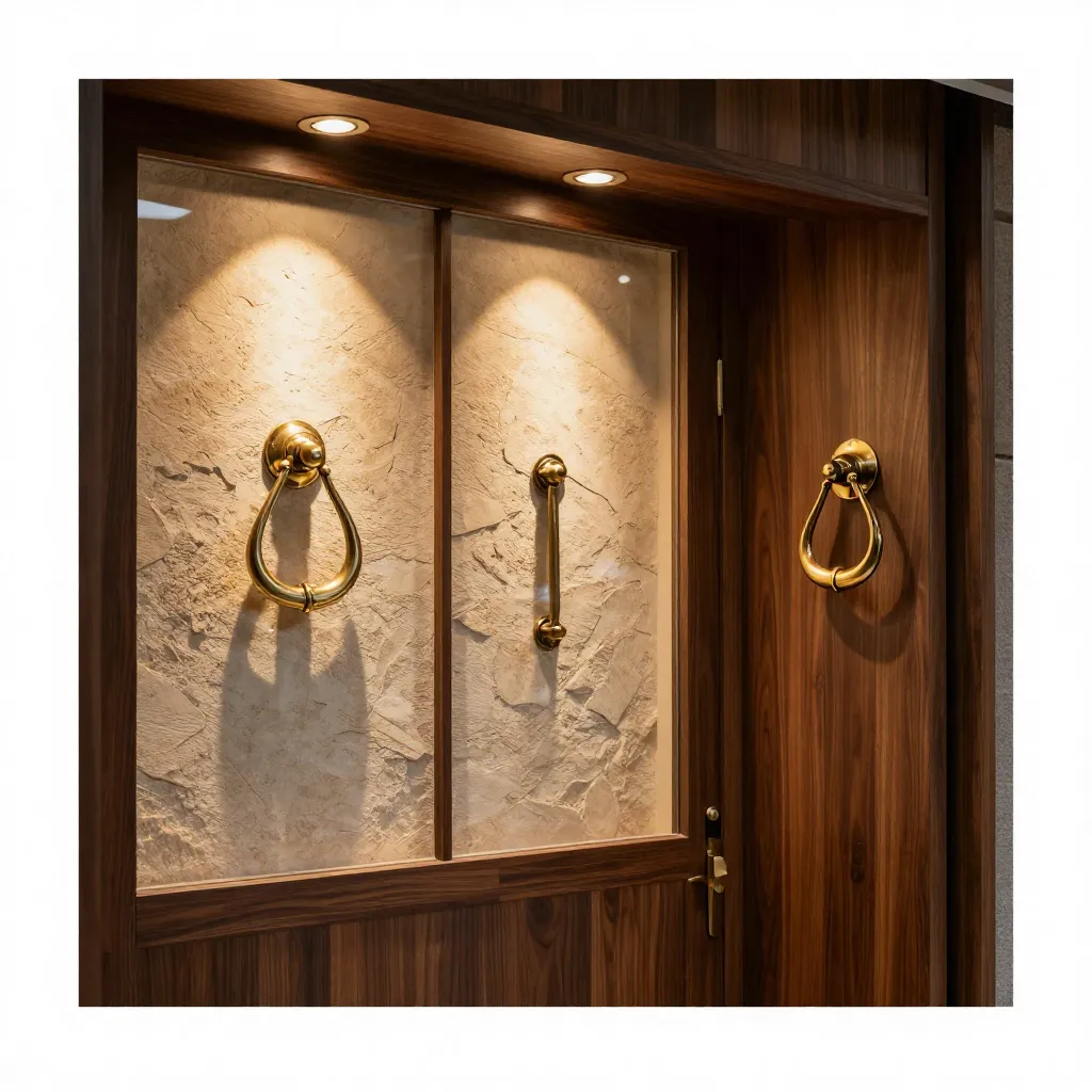 Modern Greek fusion door accent