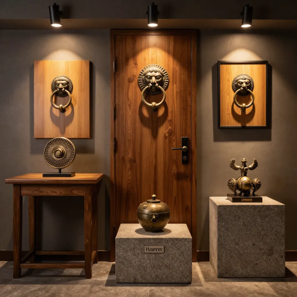 Door knocker on period door