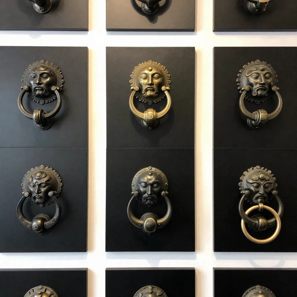 Entry accent on door